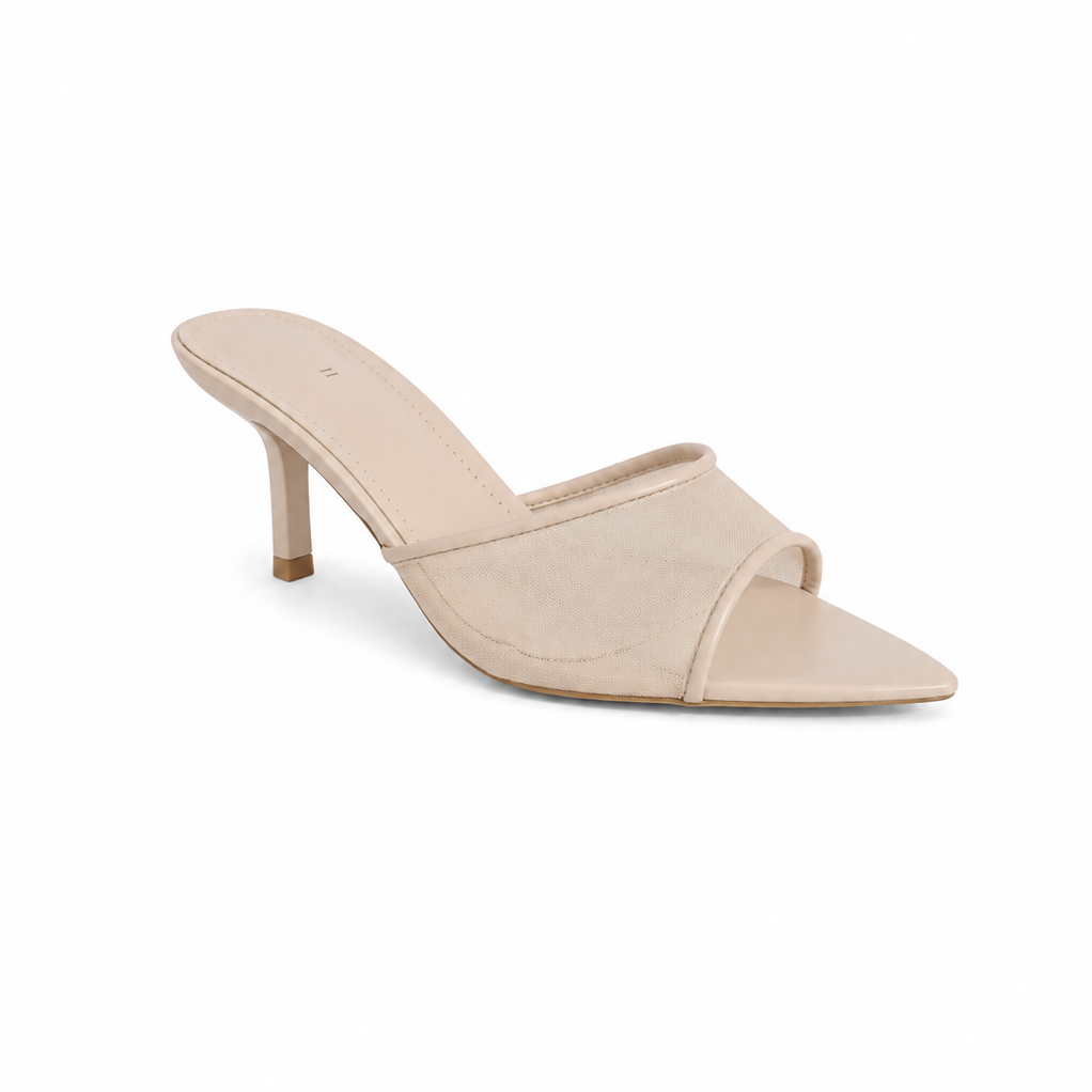 SANDALES A TALON _ BEIGE