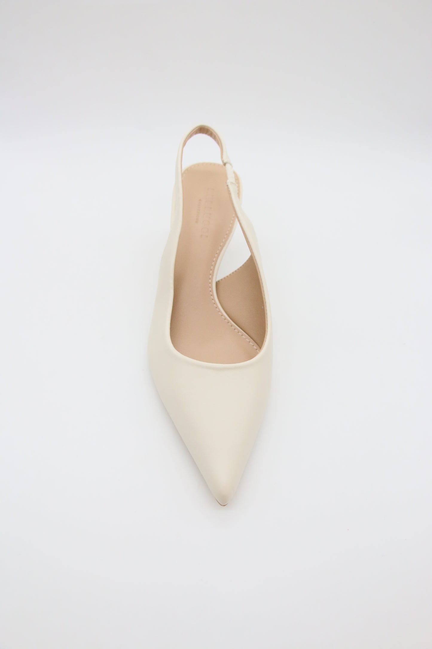 ESCARPIN A TALON CARRE _ BEIGE