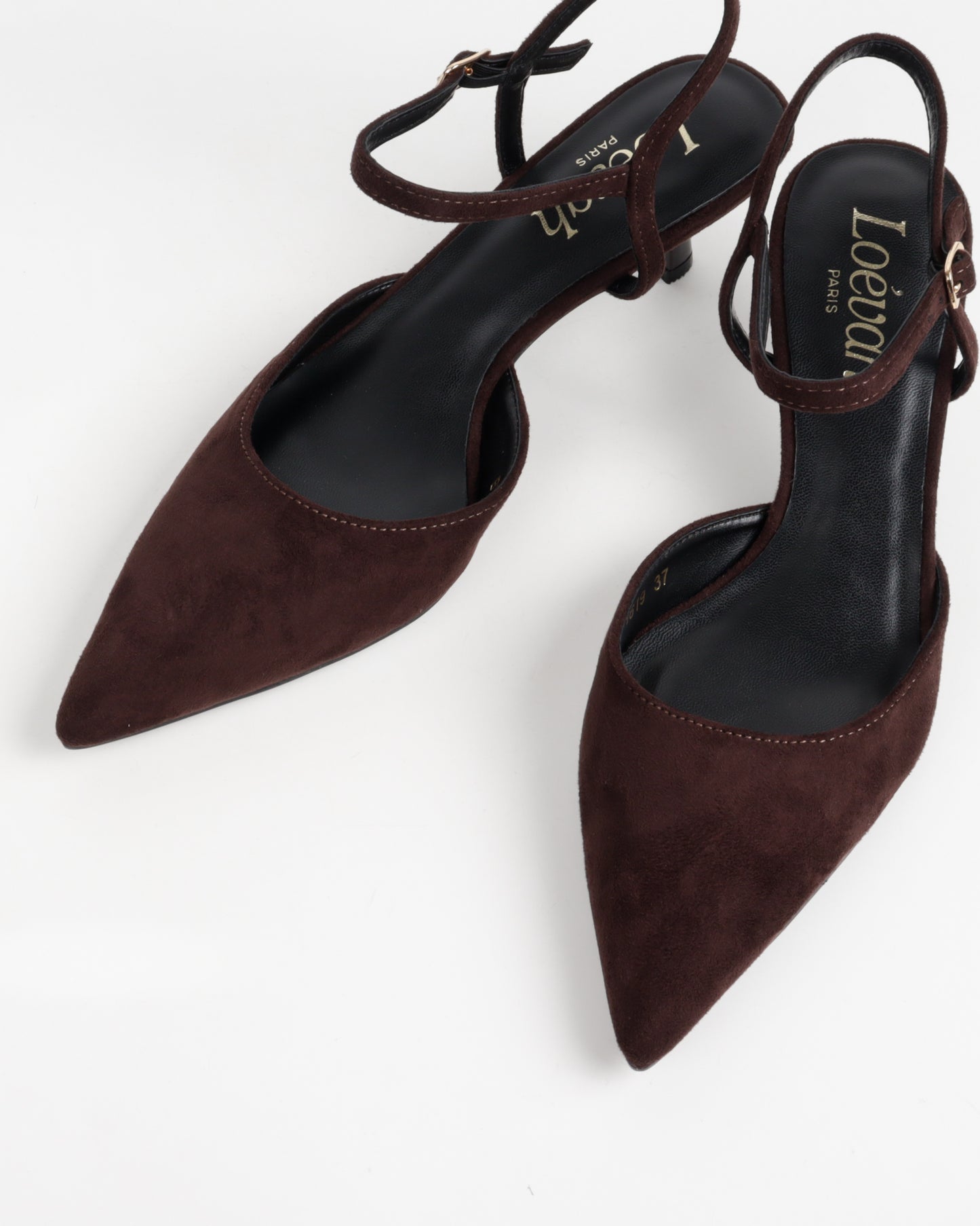 ESCARPIN A TALON CARRE _ BROWN