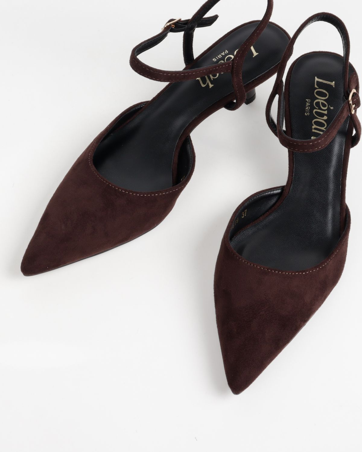 ESCARPIN A TALON CARRE _ BROWN