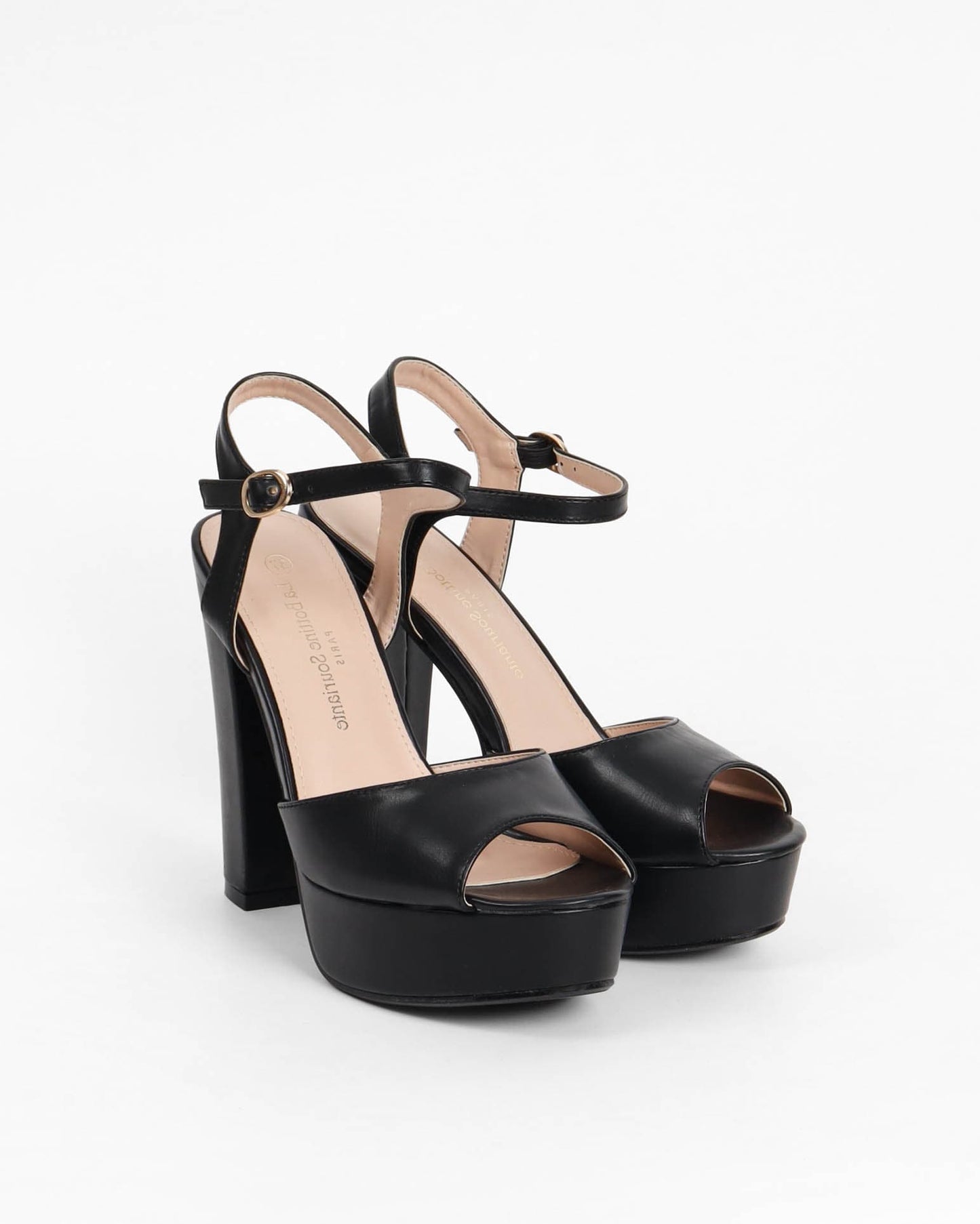 SANDALES SOIREE A TALON _ NOIR