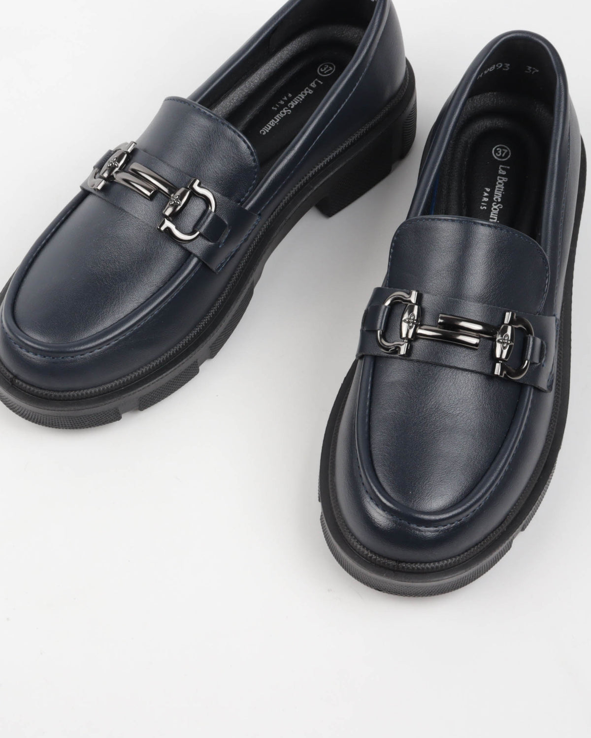 MOCASSINS A TALONS _ BLUE