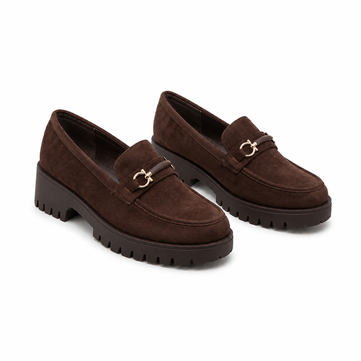 MOCASSINS A TALONS _ BROWN