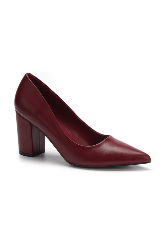 ESCARPIN A TALON CARRE  _ WINE