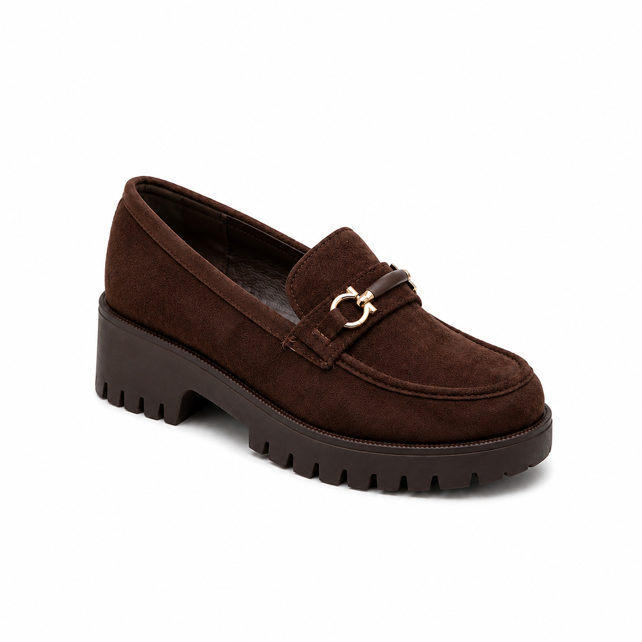 MOCASSINS A TALONS _ BROWN