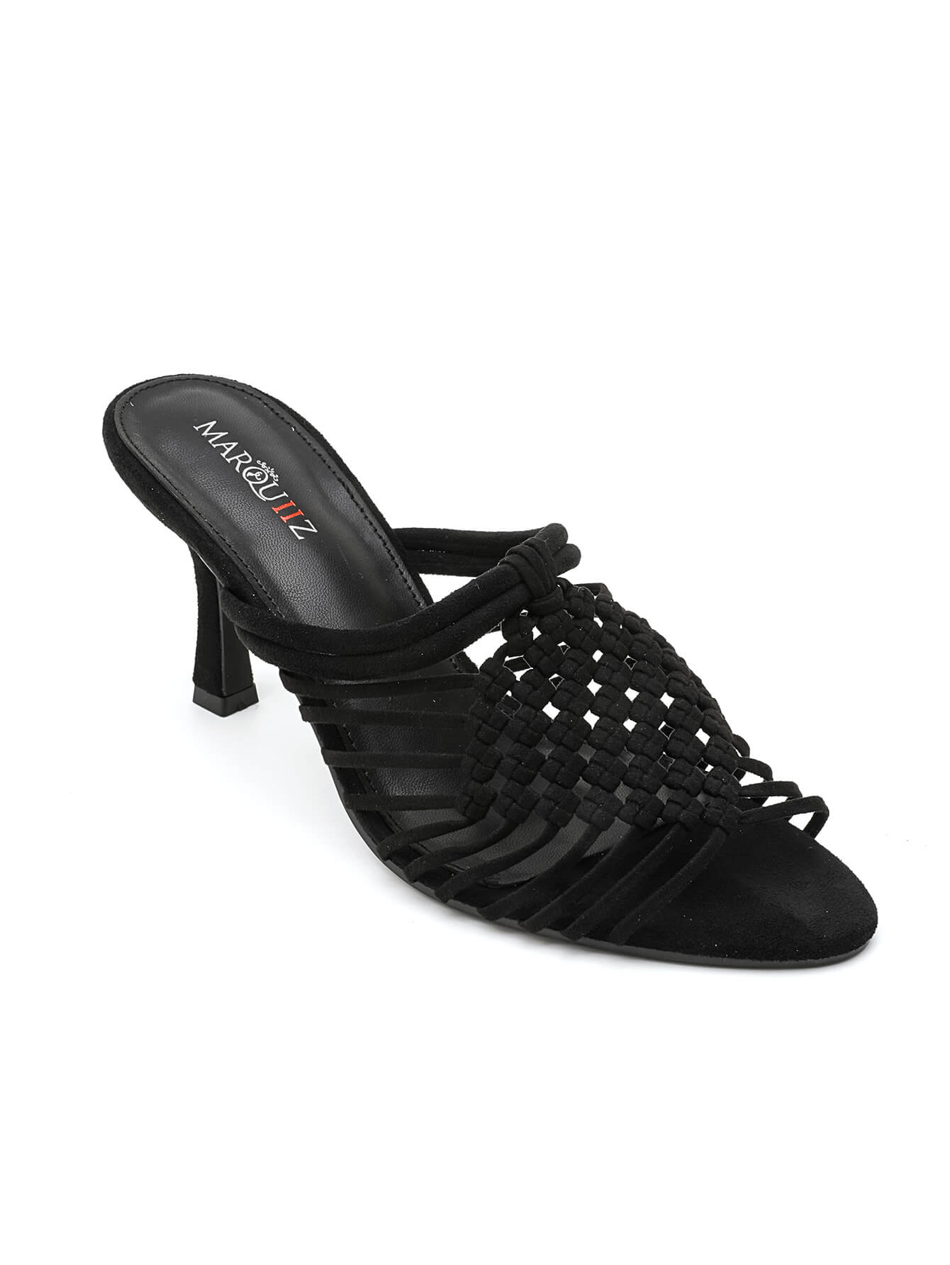 SANDALES SOIREE A TALON  _ NOIR