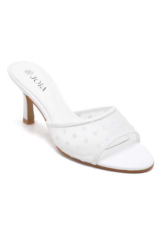 SANDALES A TALON  _ WHITE