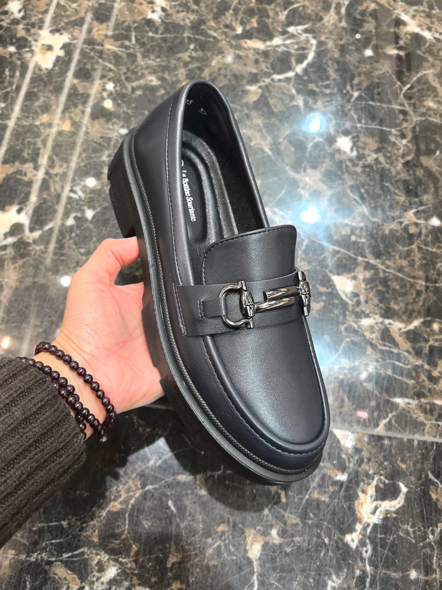 MOCASSINS A TALONS _ BLUE