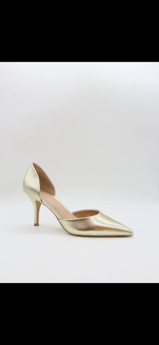 ESCARPINS A TALON  _ GOLD