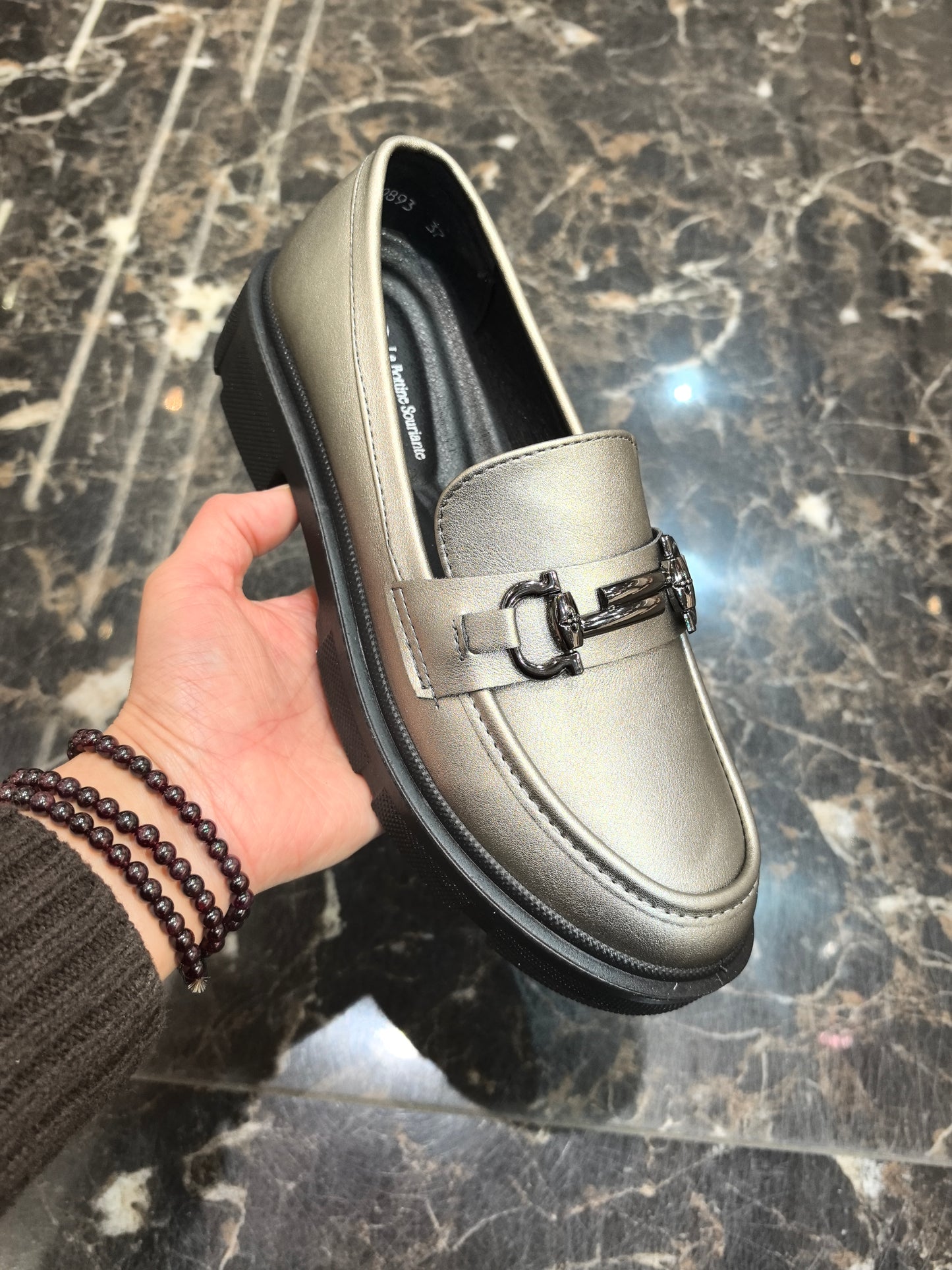 MOCASSINS A TALONS _ GRAY