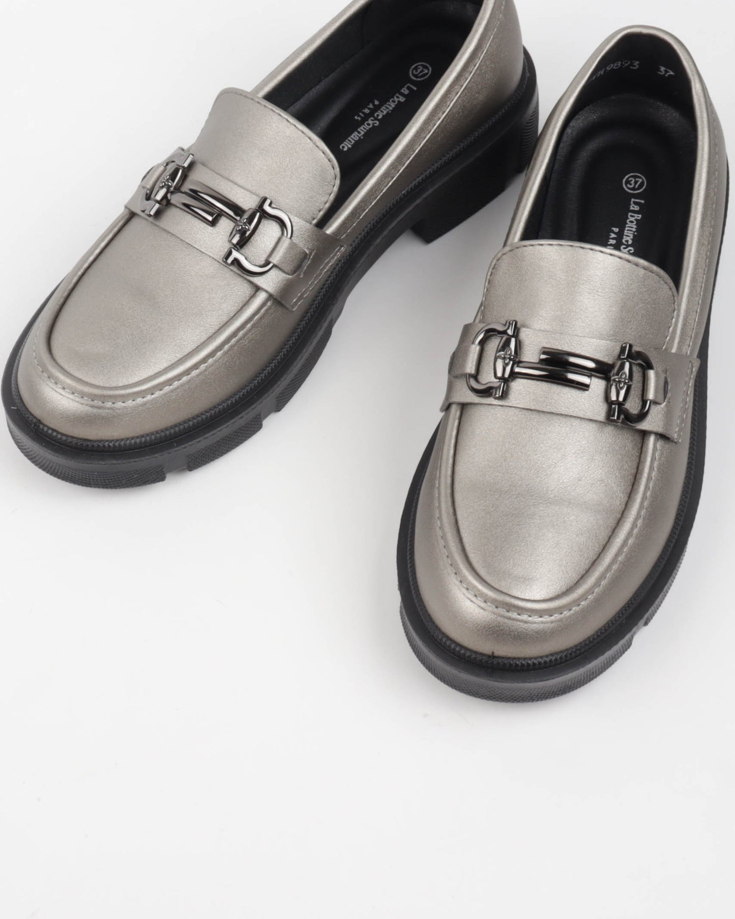 MOCASSINS A TALONS _ GRAY