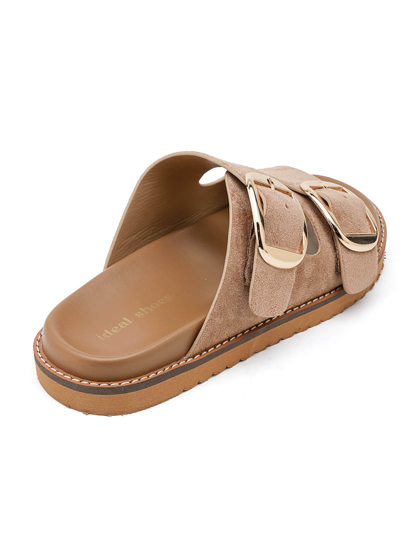 SANDALES CONFORT PLAT _ CAMEL