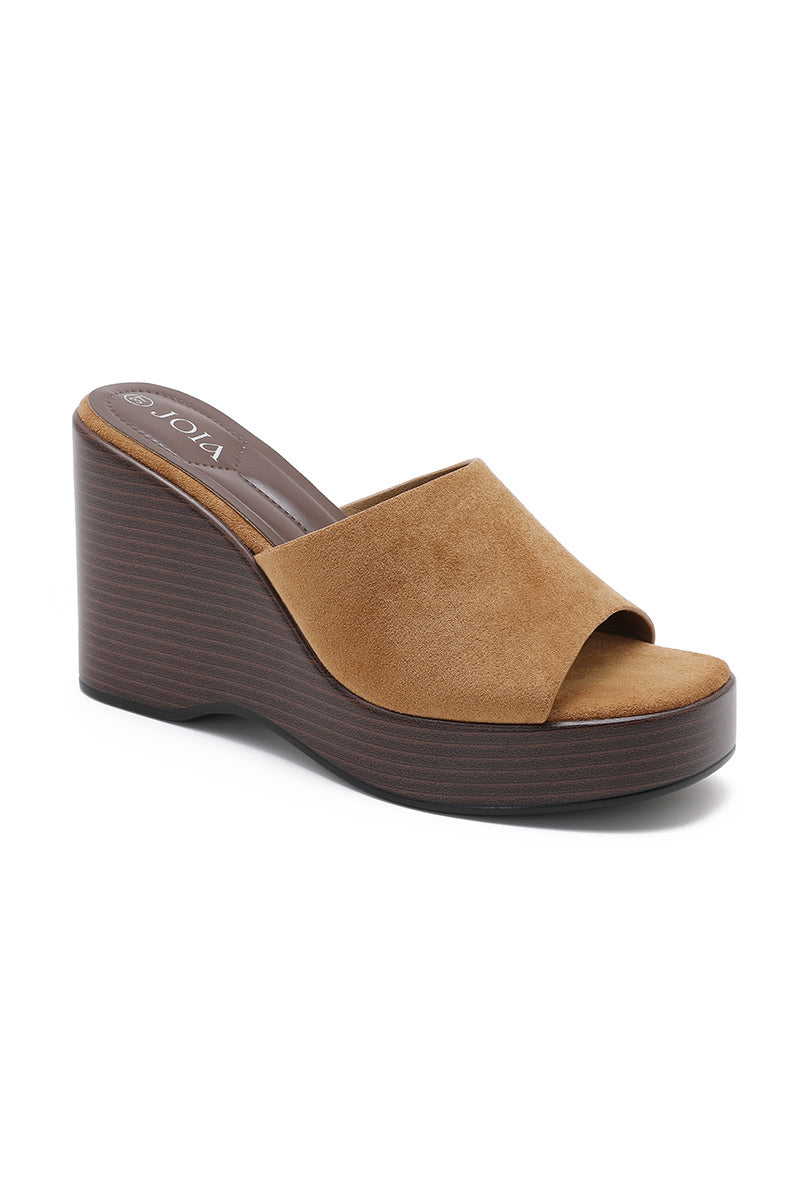 SANDALES A TALON  _ CAMEL