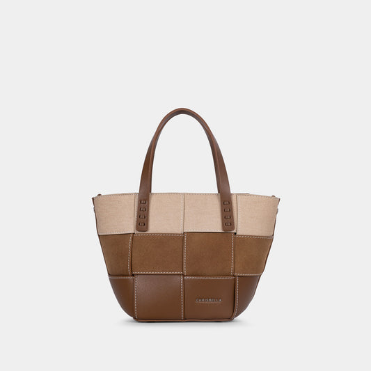 SAC À MAIN _ COFFEE & WHITE