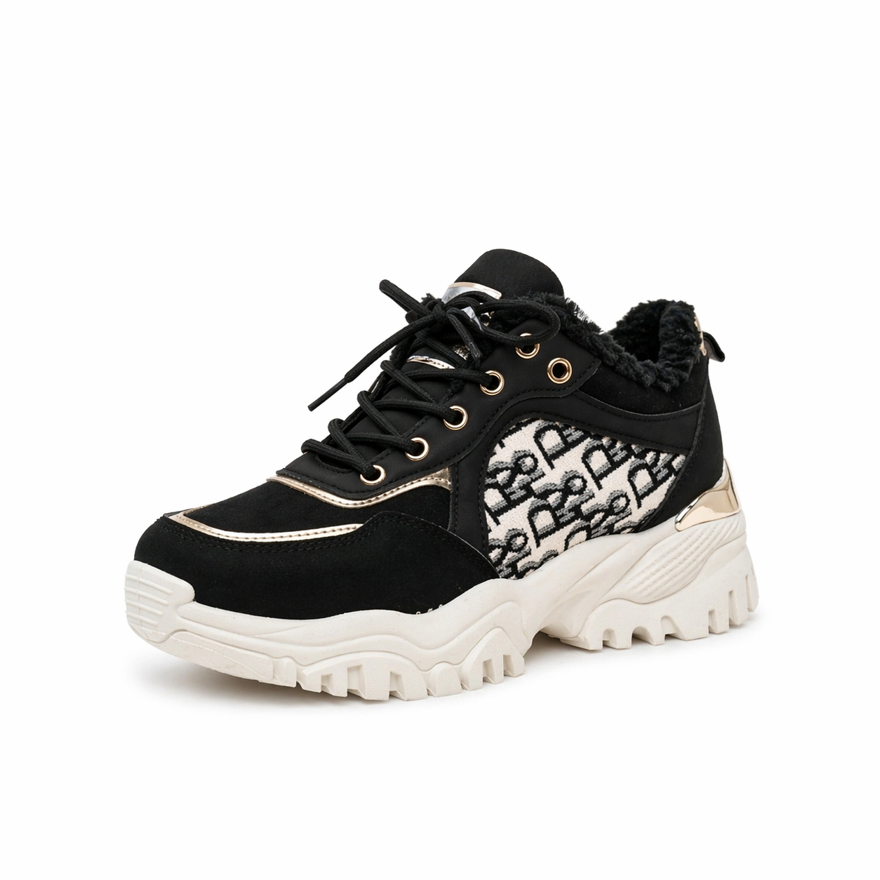 Basket Chic Compensées _ Noir