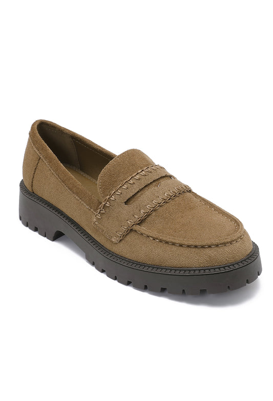 MOCASSINS A TALONS _ CAMEL