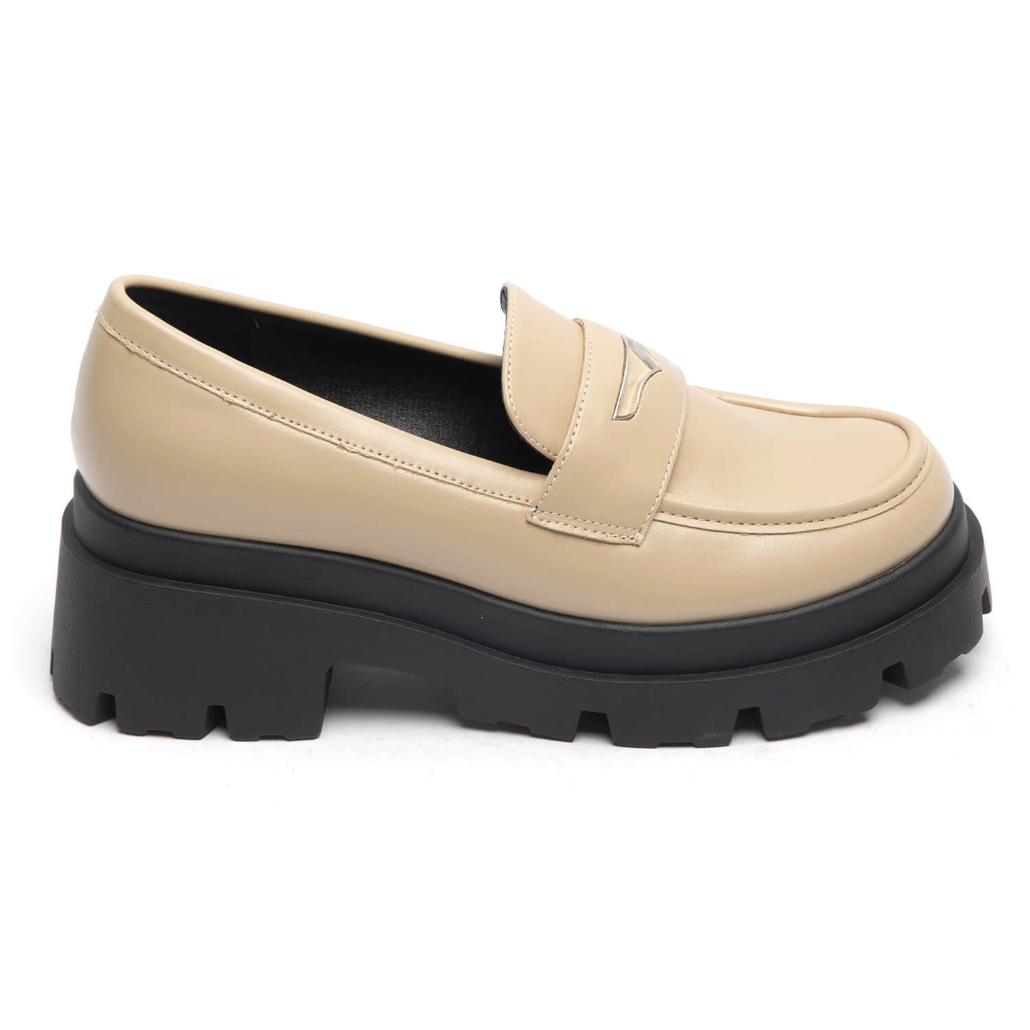 MOCASSINS A TALONS _ BEIGE