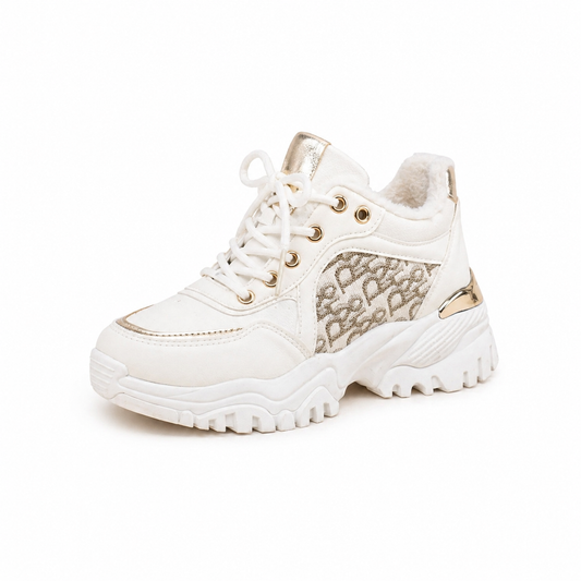 Basket Chic Compensées _ Blanc