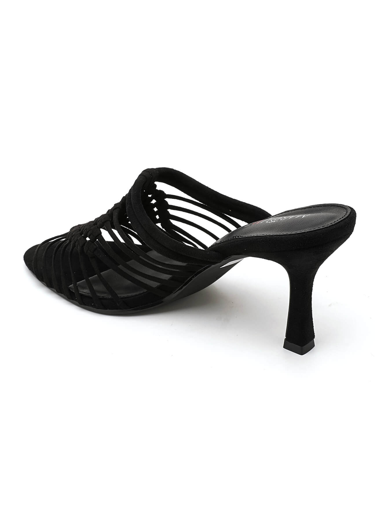 SANDALES SOIREE A TALON  _ NOIR