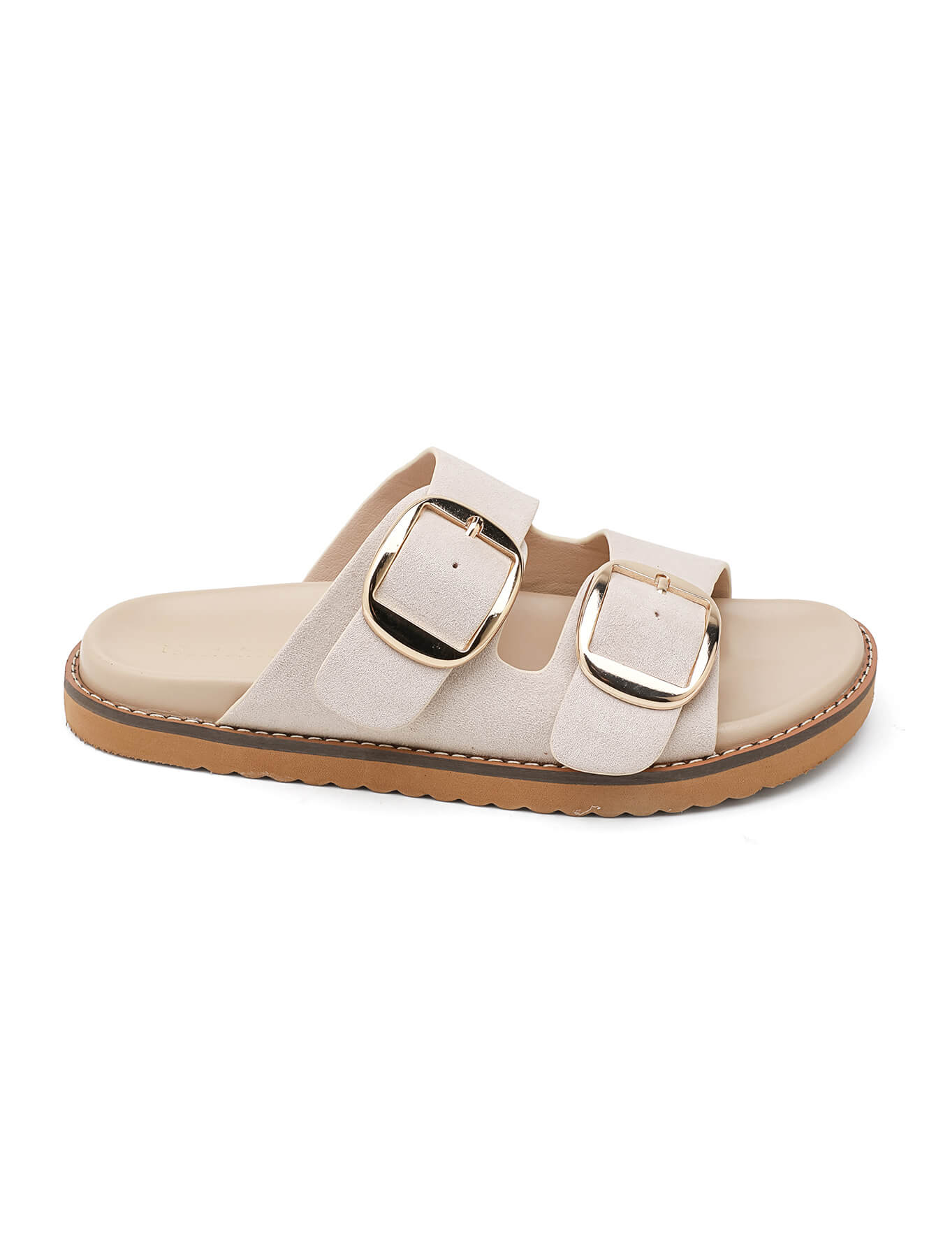 SANDALES CONFORT PLAT _ BEIGE
