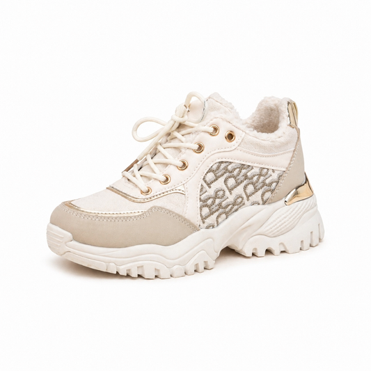 Basket Chic Compensées _ Beige