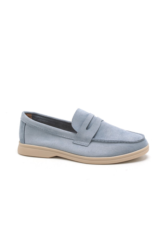 MOCASSINS PLAT _ BLEU