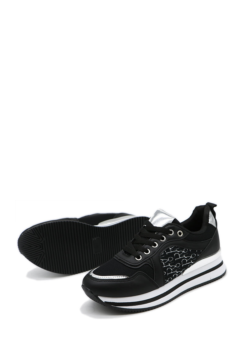 Basket Chic Compensées _ Noir