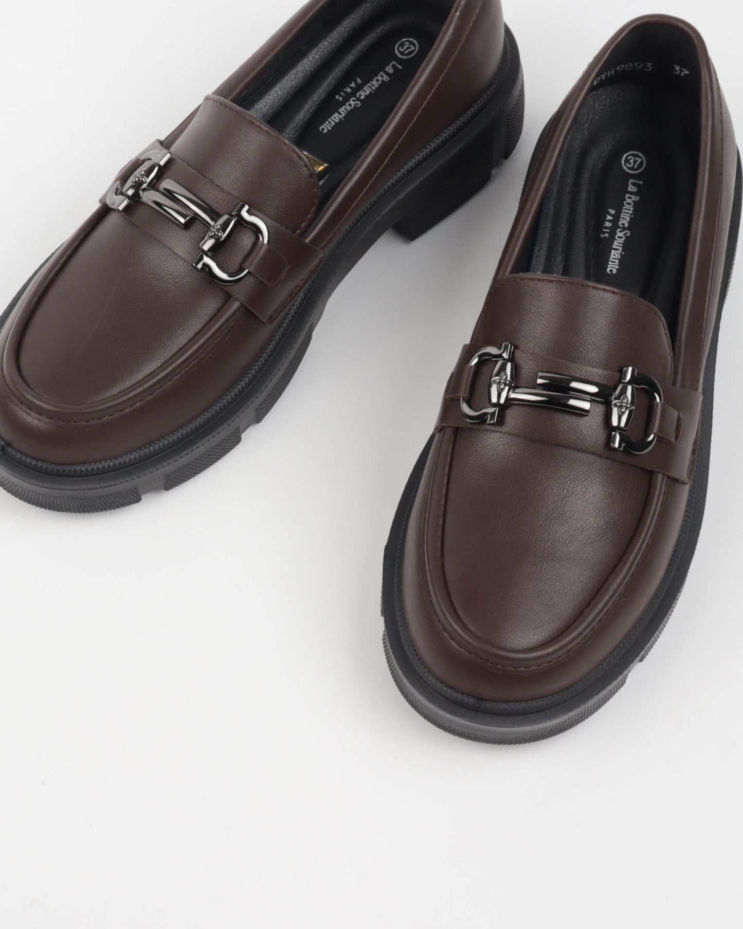 MOCASSINS A TALONS _ BROWN