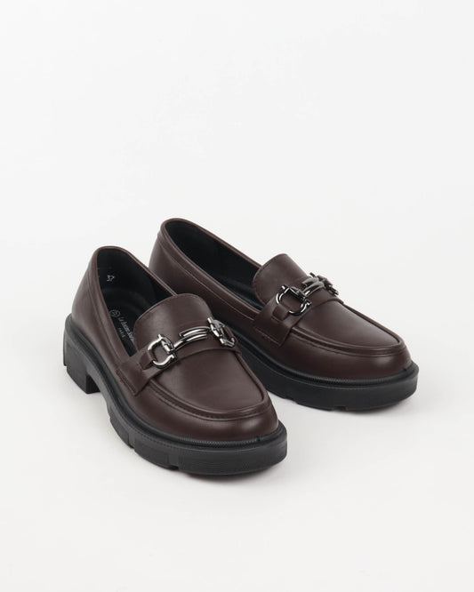 MOCASSINS A TALONS _ BROWN