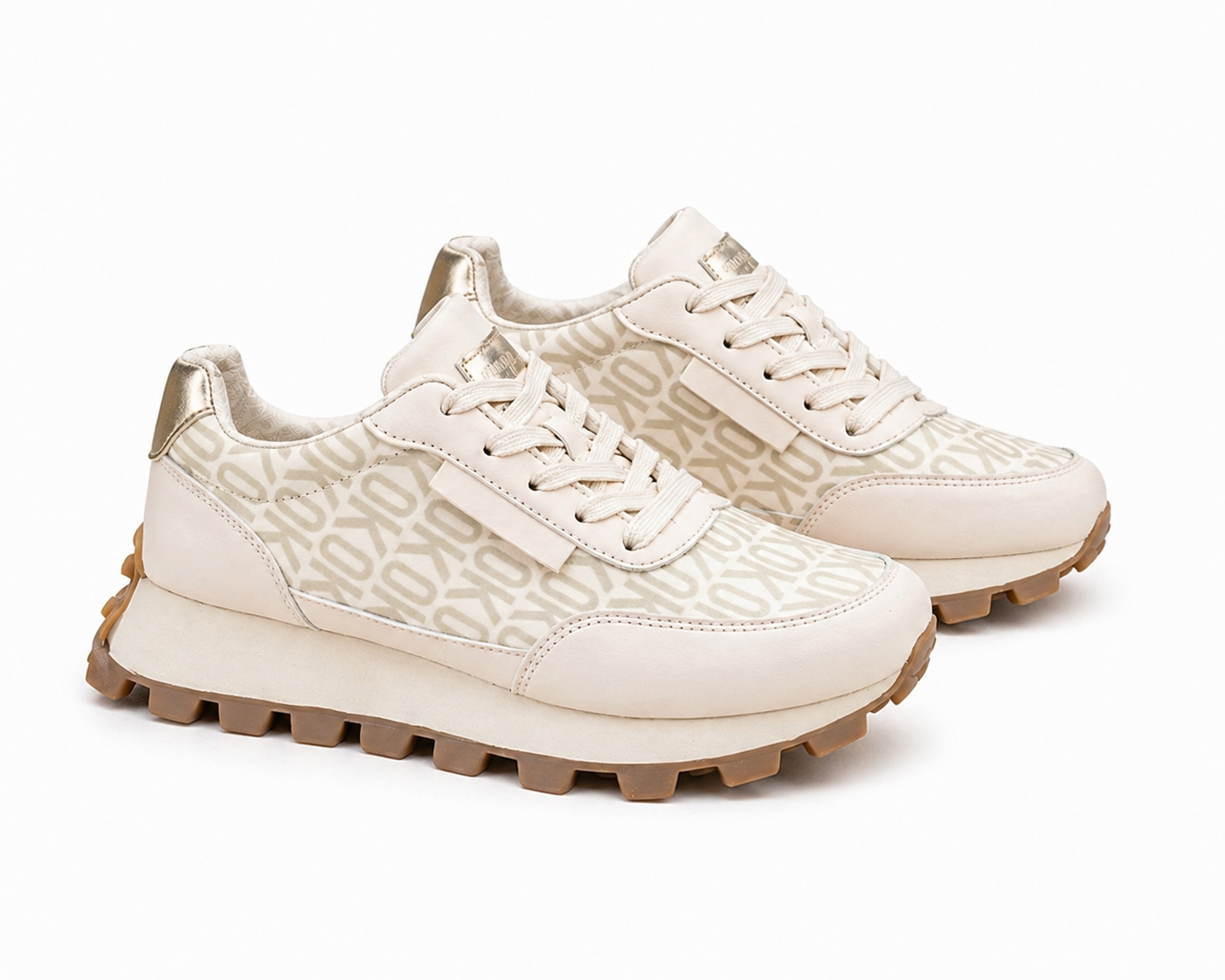 Basket Chic Compensées _ Beige