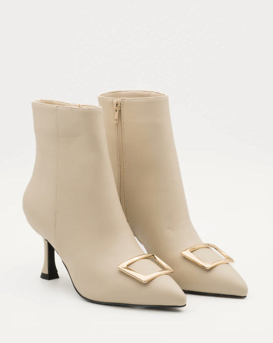SANDALES SOIREE A TALON  _ BEIGE