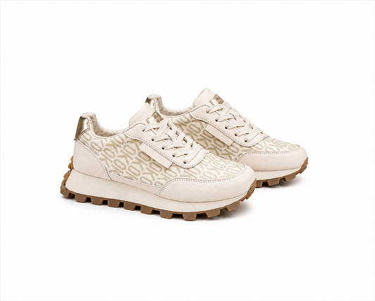 Basket Chic Compensées _ Beige