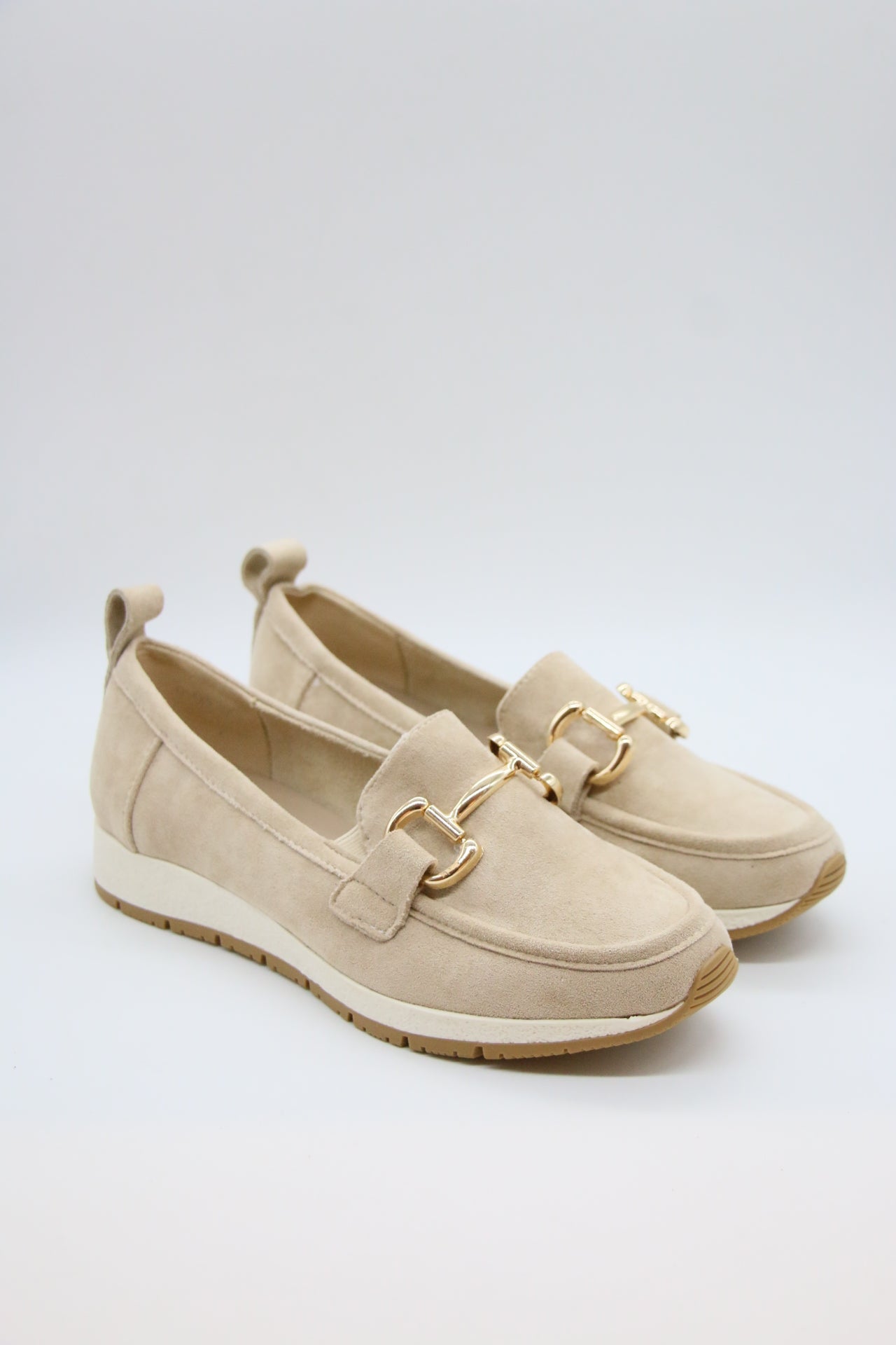 MOCASSINS COMPENSÉES _ BEIGE