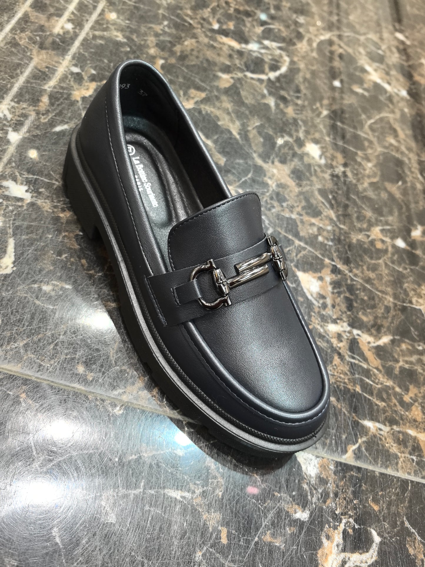 MOCASSINS A TALONS _ BLUE