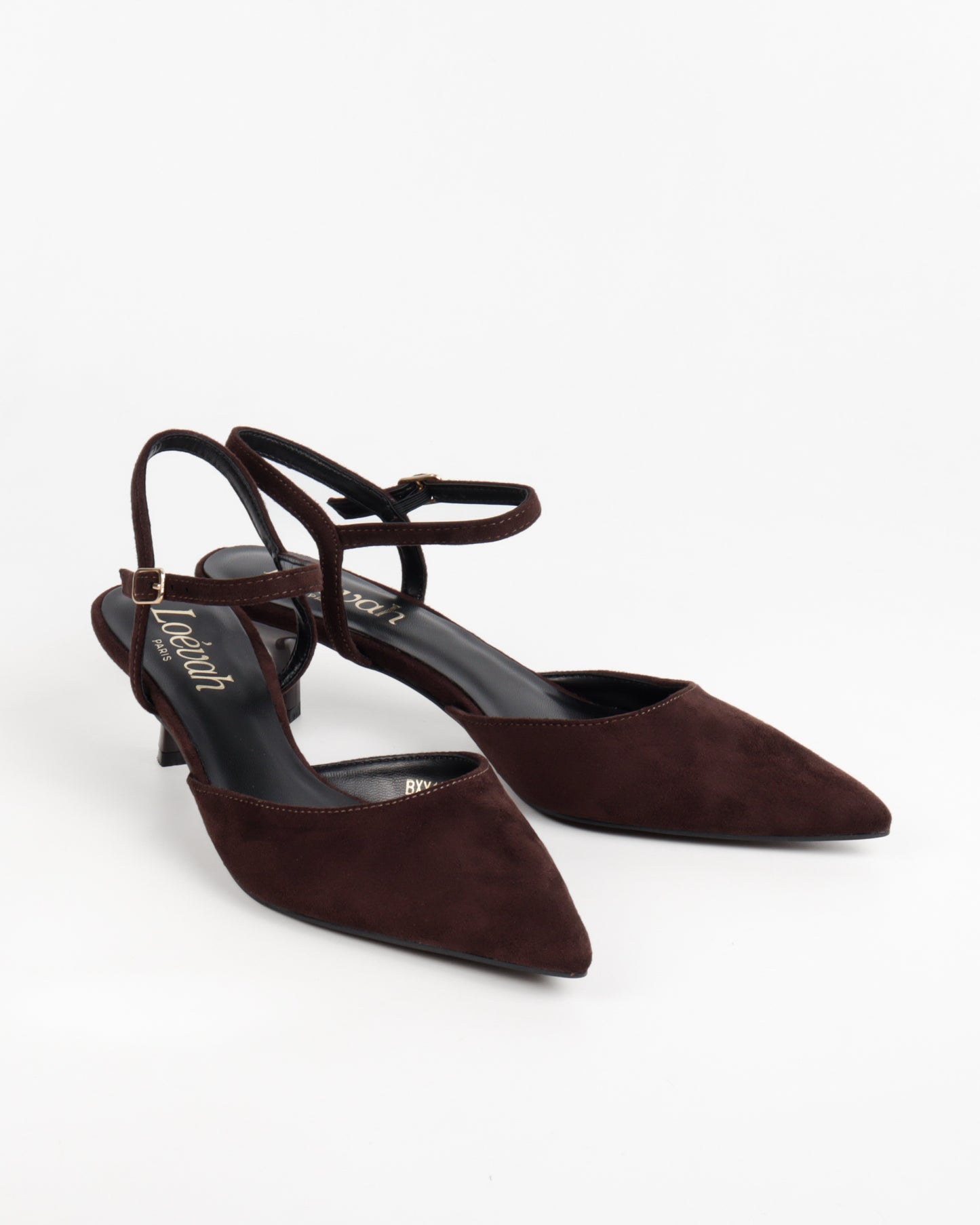 ESCARPIN A TALON CARRE  _ BROWN