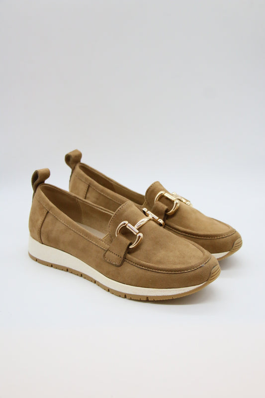 MOCASSINS COMPENSÉES _ CAMEL