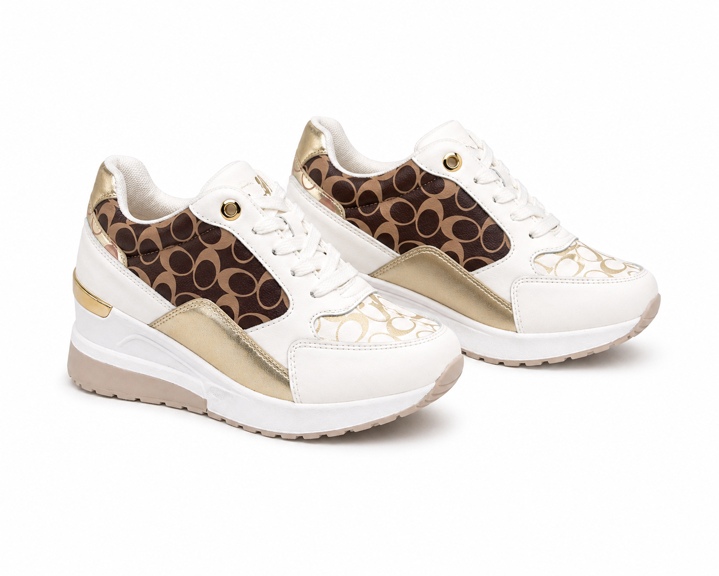 Basket a semelle confort _ blanc Caramel